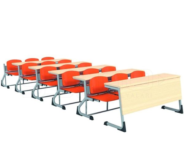 GM024-102 Üçlü Ahşap Amfi Sırası