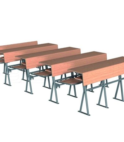 GM024-202 Üçlü Ahşap Amfi Sırası