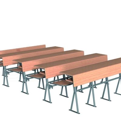 GM024-203 Dörtlü Ahşap Amfi Sırası