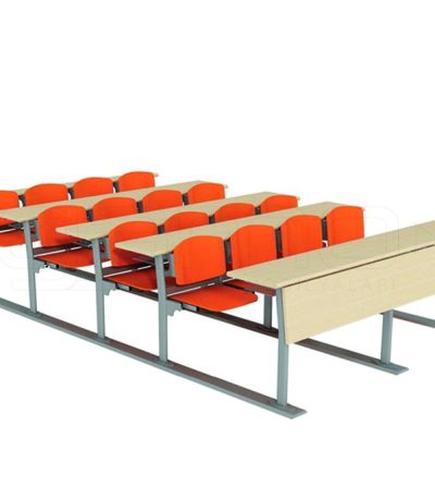 GM024-303 Dörtlü Ahşap Amfi Sırası