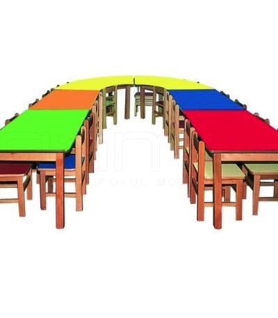 GM030-104 Anaokulu Öğrenci Masası ve Sandalyesi