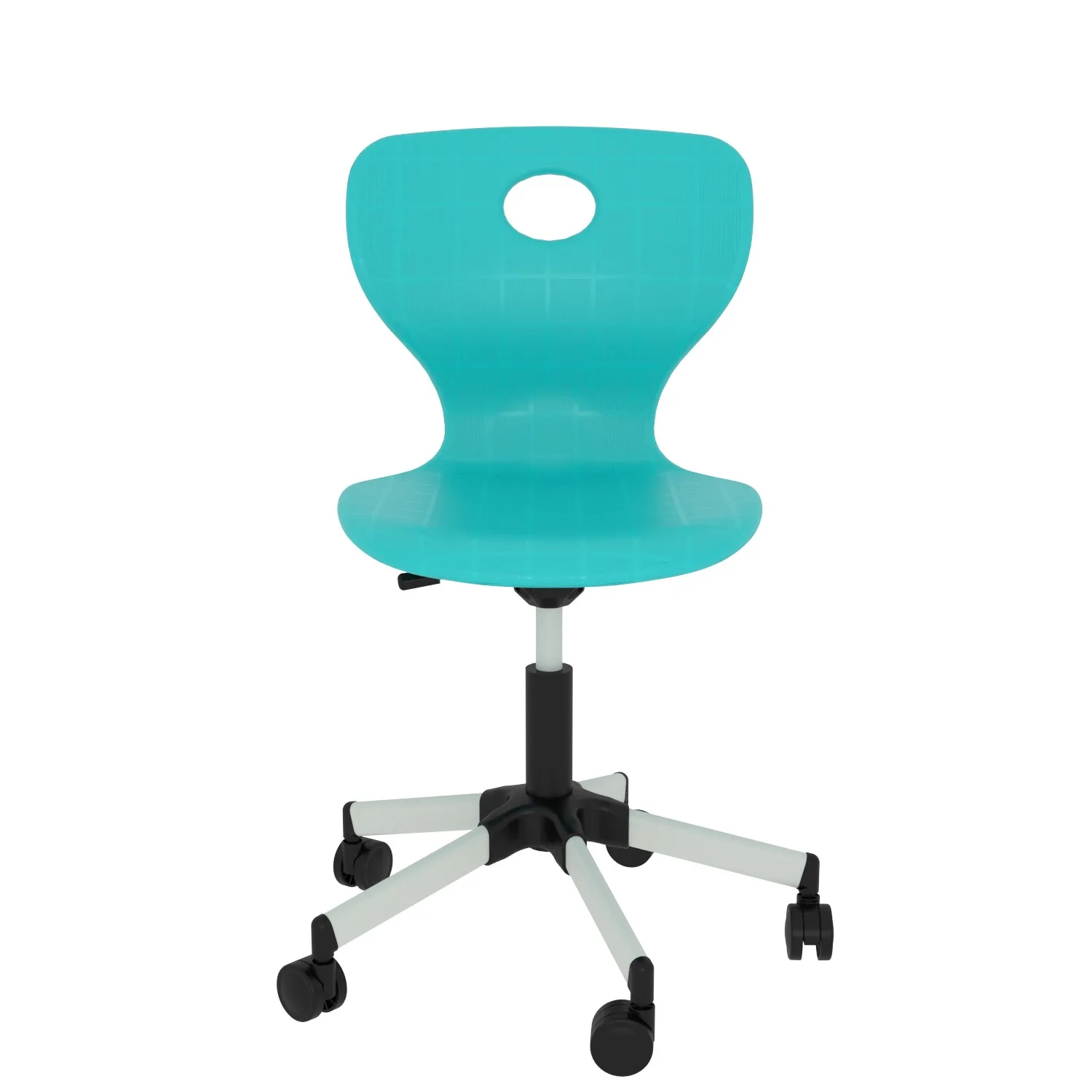 Valentina-Yildiz-Ayak-Turkuaz-2-jpeg.webp Valentina Döner Monoblok Sandalye Turkuaz - Görsel 1