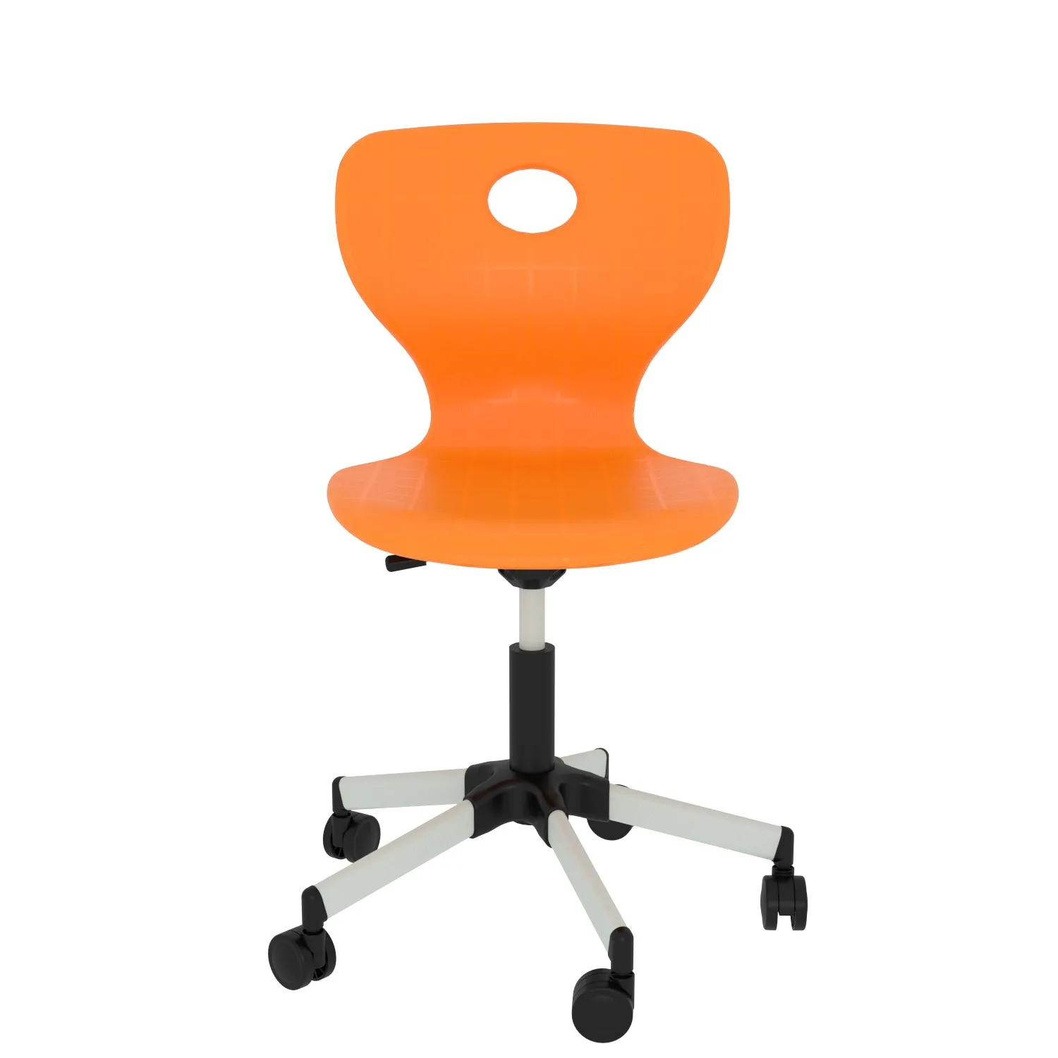 Valentina-Yildiz-Ayak-Turuncu-2-jpeg.webp Valentina Döner Monoblok Sandalye Turuncu - Görsel 1